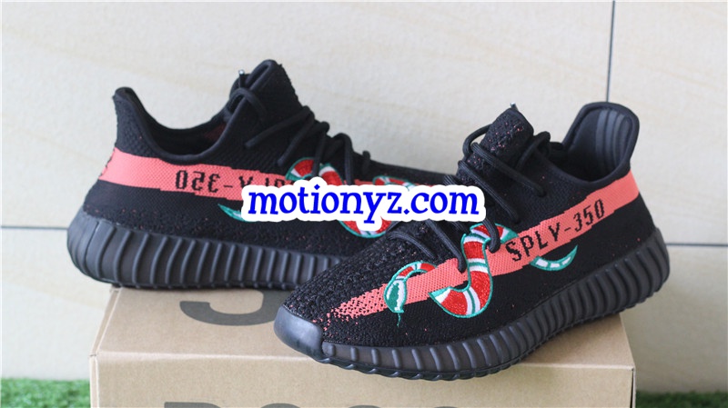 Yeezy Boost 350 V2 Snakes Black Red